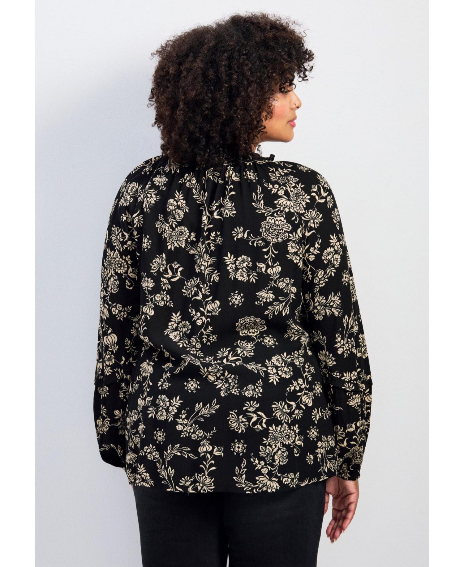 Women's Plus Size Bianca Peasant Blouse