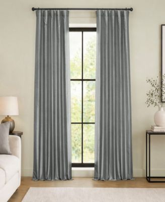 Vintage Textured Faux Dupioni Silk Blackout Curtain