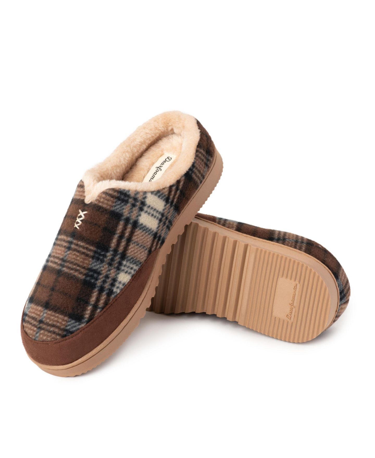 Мужские сабо Dearfoams Aldan Clog Slippers, цвет: Коричневый — фото 7