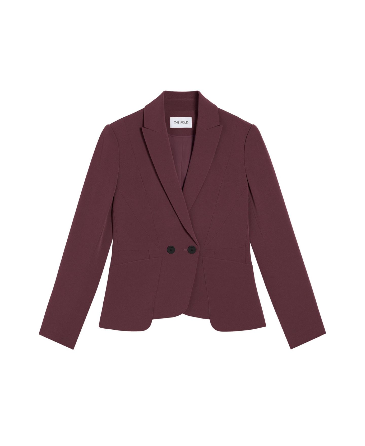Женский пиджак The Fold Clever Crepe Caselle Tailored Blazer, цвет: Фиолетовый — фото 7