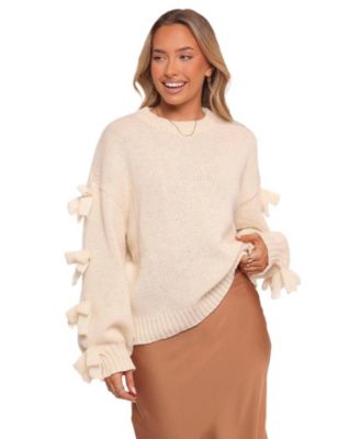 Women's Lover Tie-Sleeve Crewneck Sweater