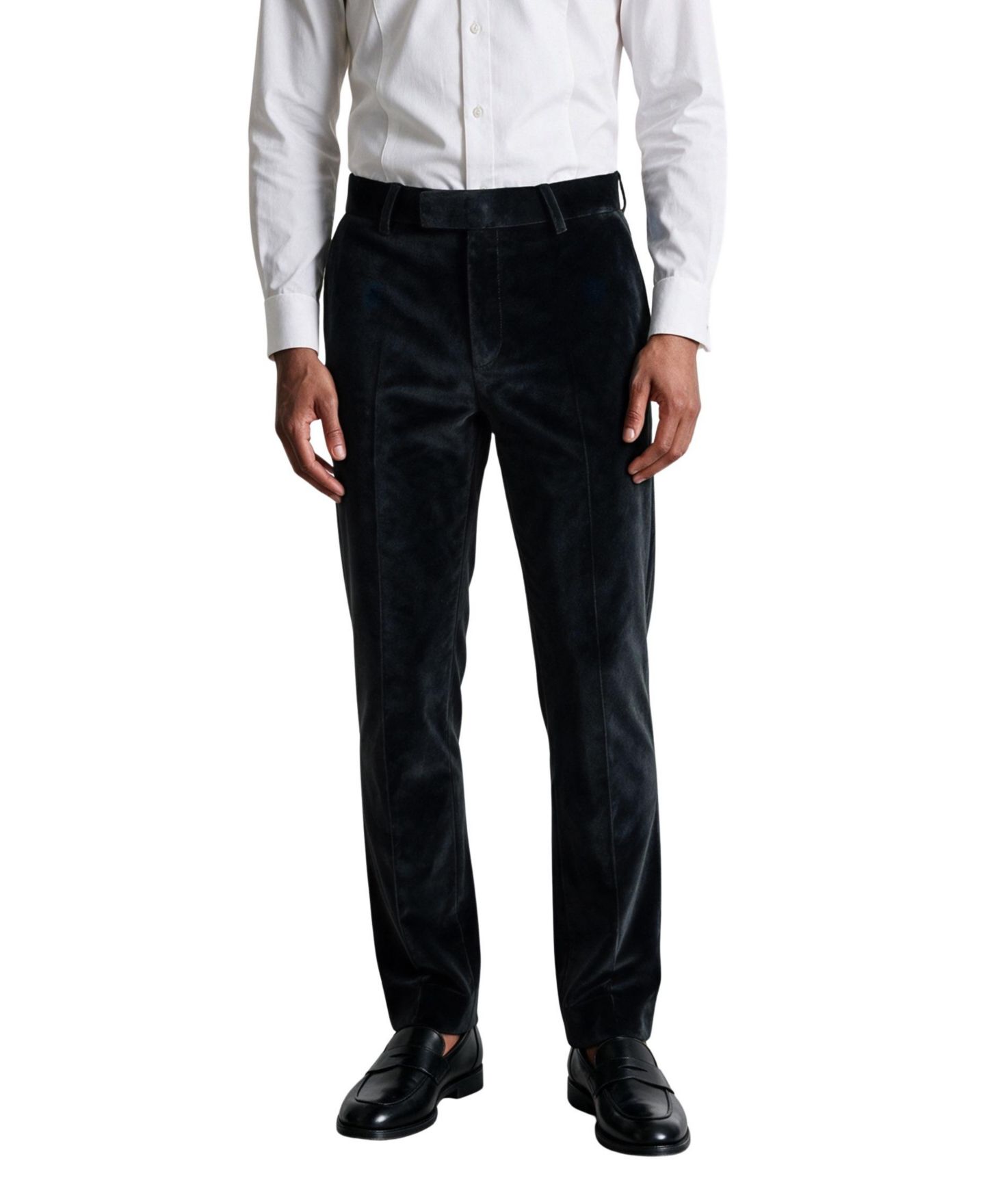 Мужские брюки Twisted Tailor Stallone Slim-Fit Velvet Tux Trouser, цвет: Чёрный — фото 5