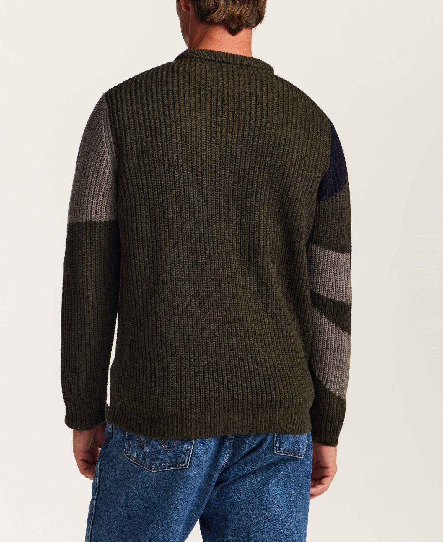 Men's Chunky Abstract Crewneck Sweater