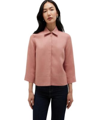 Women's Nita Three-Quarter Sleeve Linen Shirt