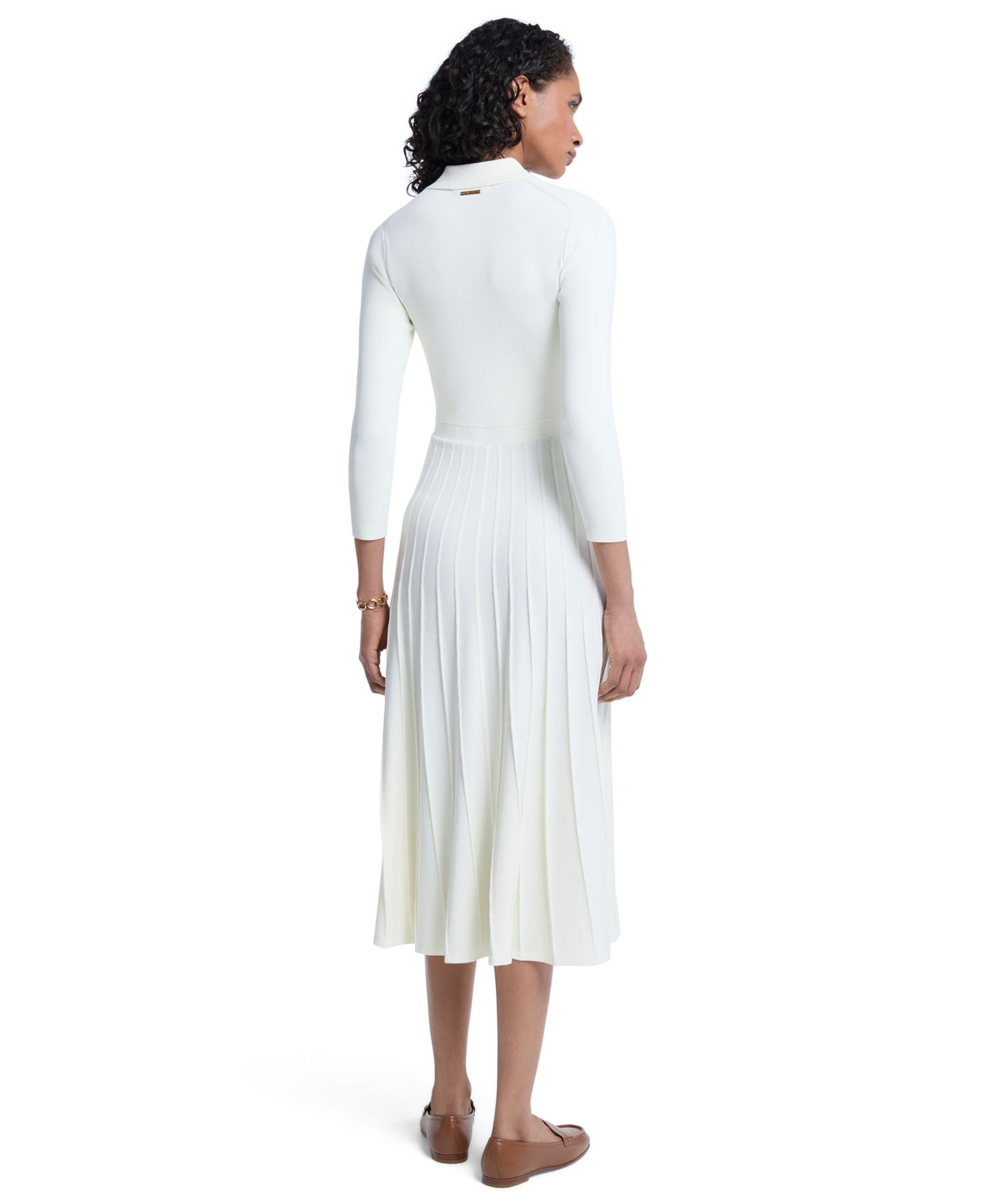 Women's Midi Stretch-Knit Polo Dress