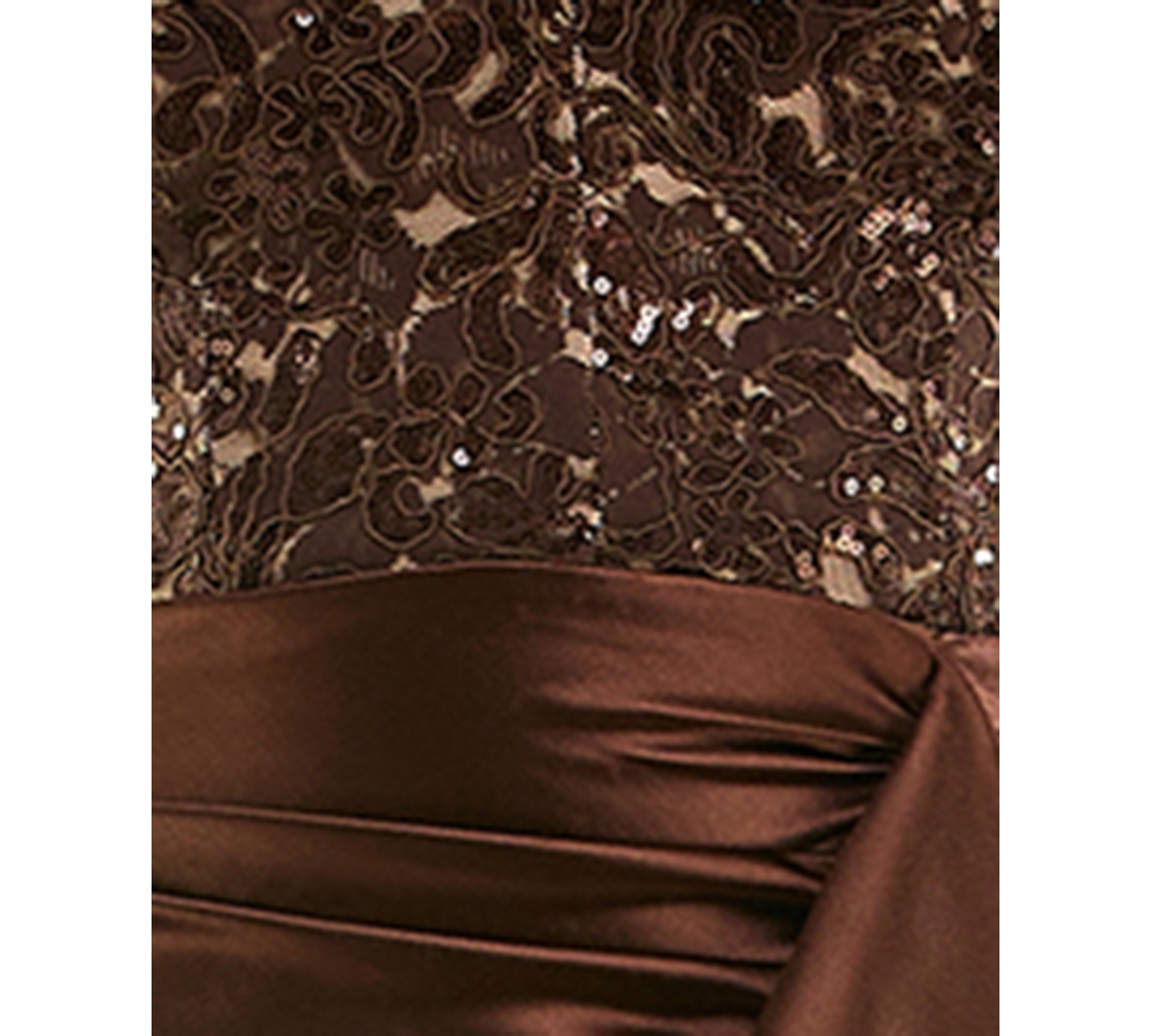 Katia Rae Juniors' Lace Satin Lace-up Back Midi Dress