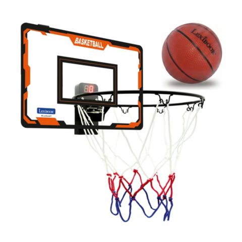 Детская игрушка Lexibook Interactive Basketball Hoop with Score Counter and Sound Effects, Ages 3+, цвет: Серый