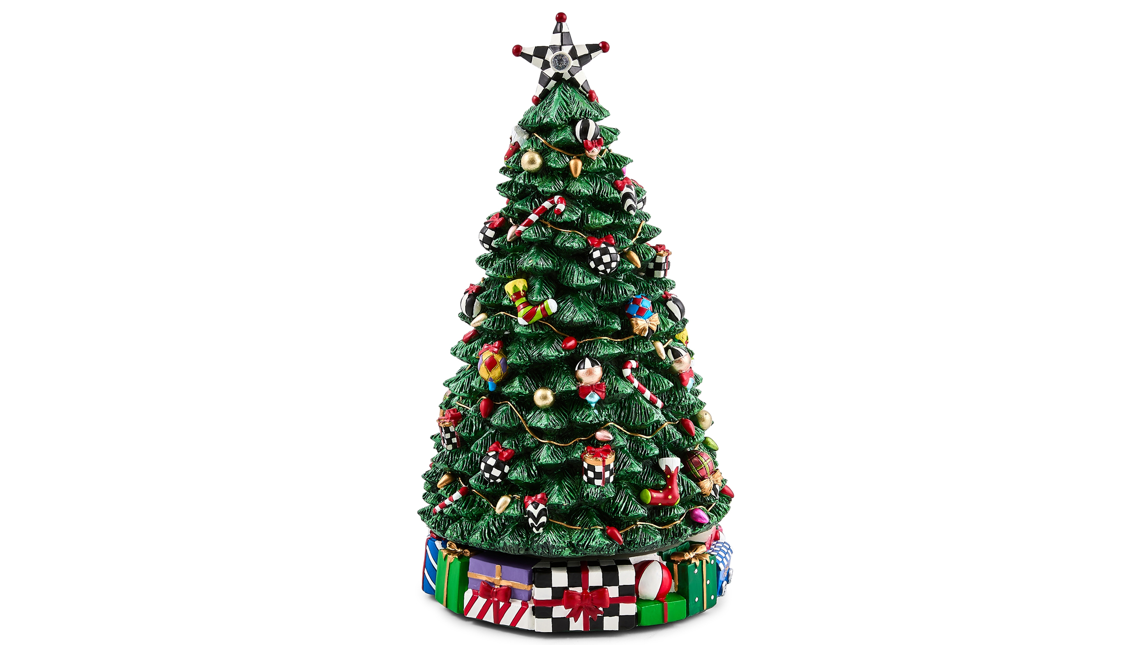 MacKenzie-Childs Christmas Carol Rotating Musical Tree