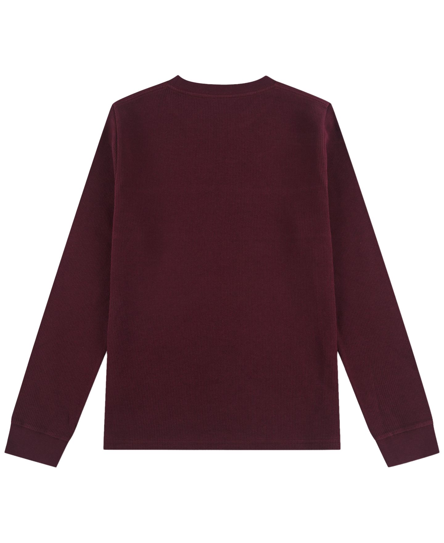 Рубашка abercrombie kids Long-Sleeve Flat Back Rib Knit для мальчиков, цвет: Инжирный — фото 2
