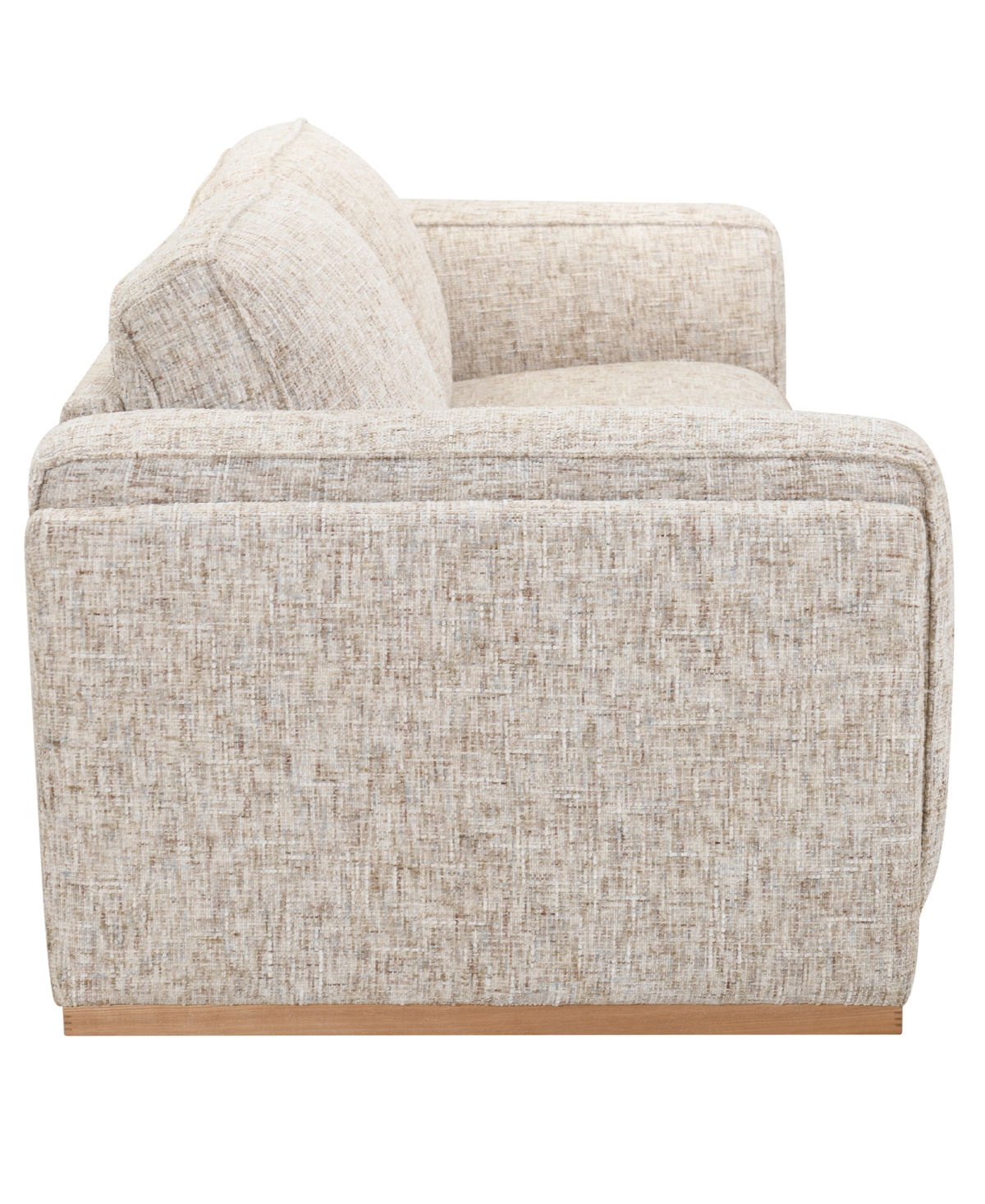 Baymont 91" Top-Grain Leather Pad-Arm Sofa, Macy's Exclusive