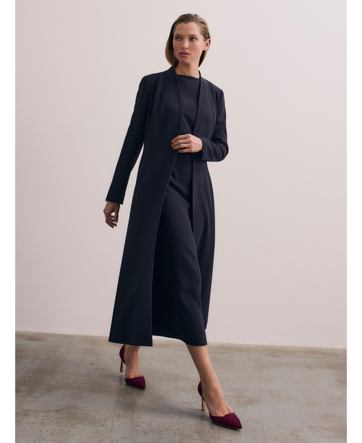 The Fold Women's Finchley Lightweight Crepe Coat
