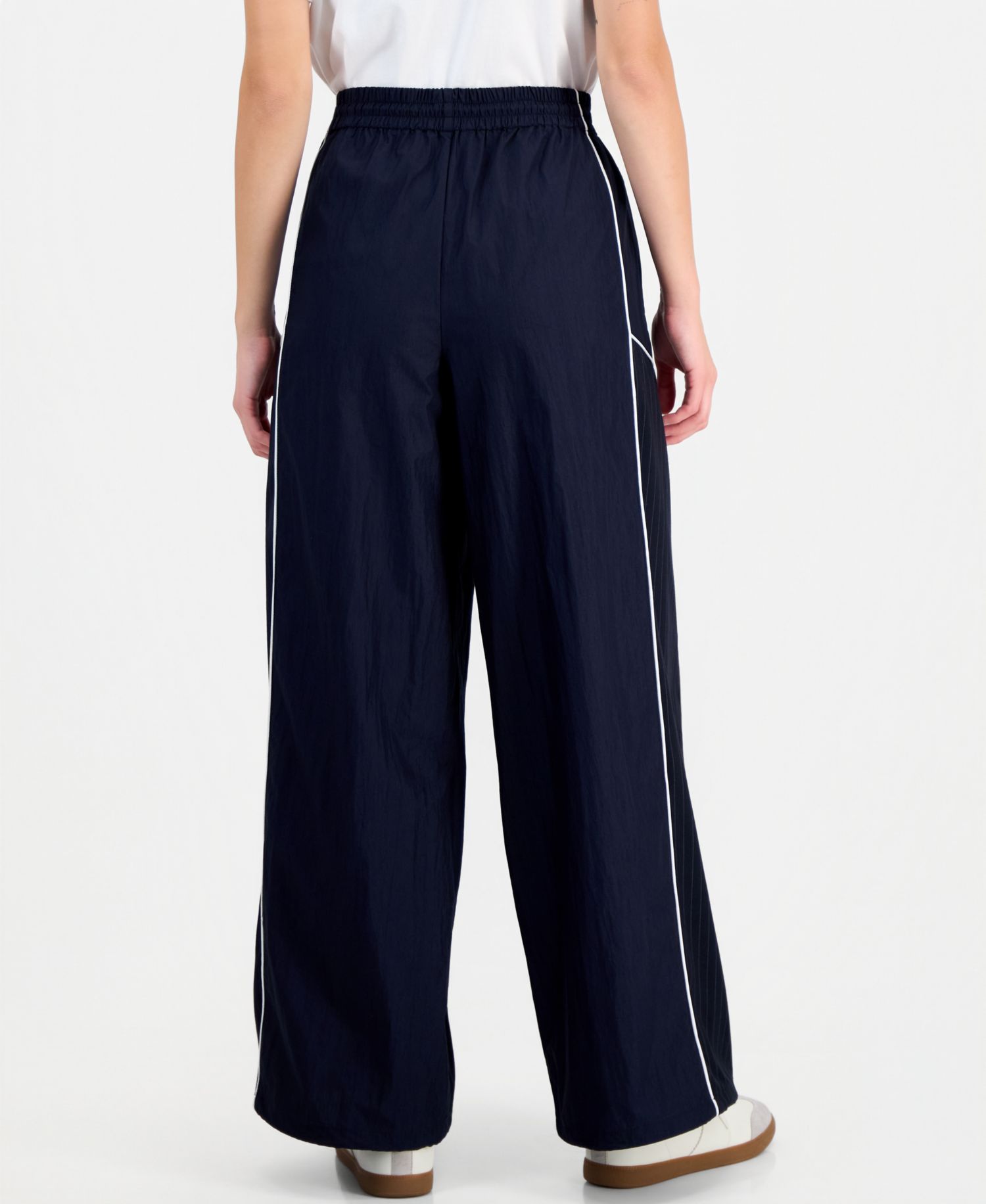 Women's Wide-Leg Pull-On Track Style Pants