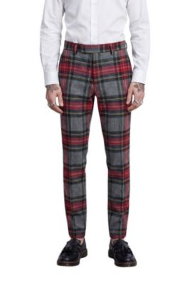 Men's Cardosi Slim-Fit Tuxedo Wool Suit Pants