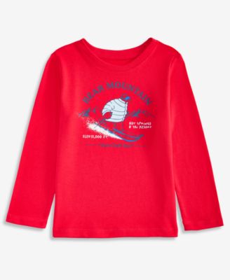 Toddler Boys' 2T-5T Skiing Bear Long-Sleeve Graphic T-Shirt