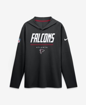 Men's Atlanta Falcons Sideline Game On Long-Sleeve Removable-Sleeves Hoodie