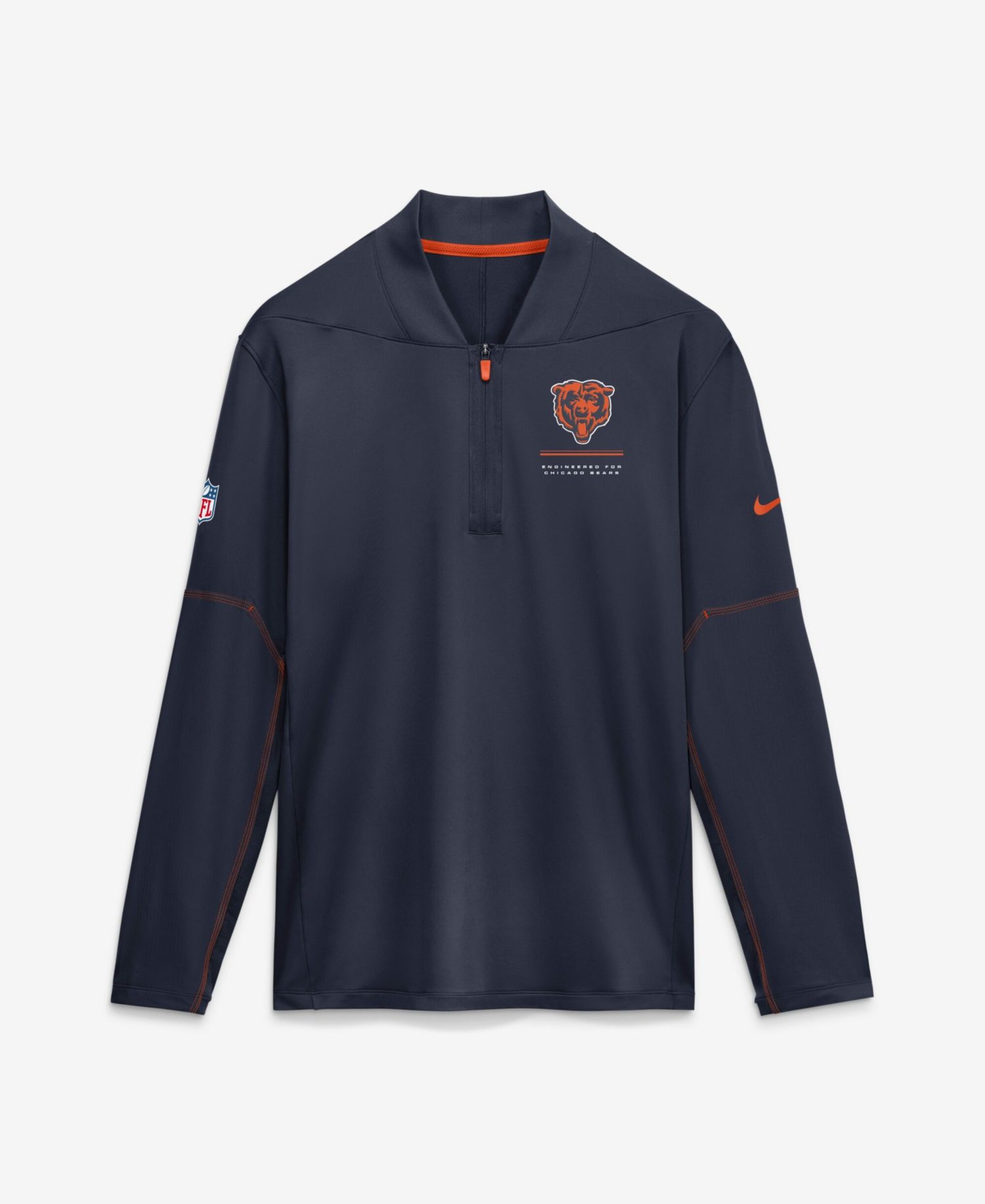 Men's Chicago Bears Half-Zip Pullover Sweatshirt