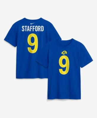 Men's Los Angeles Rams Matthew Stafford Name & Number Mesh T-Shirt