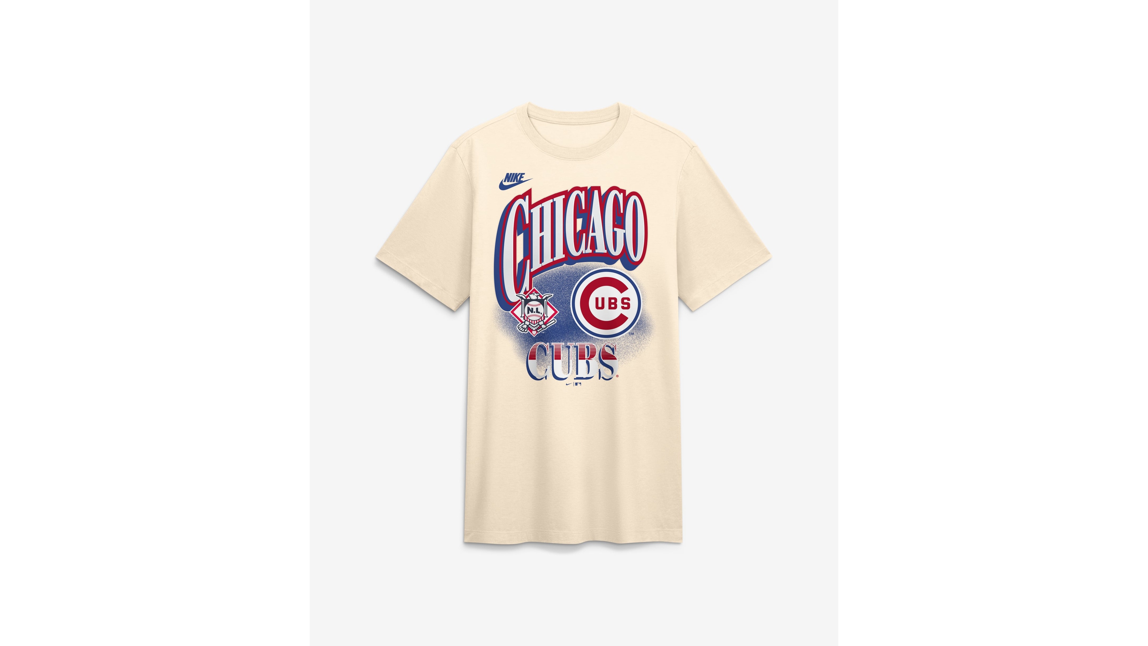 Nike Men's Chicago Cubs Cooperstown Collection Vintage Tri-Blend T-Shirt