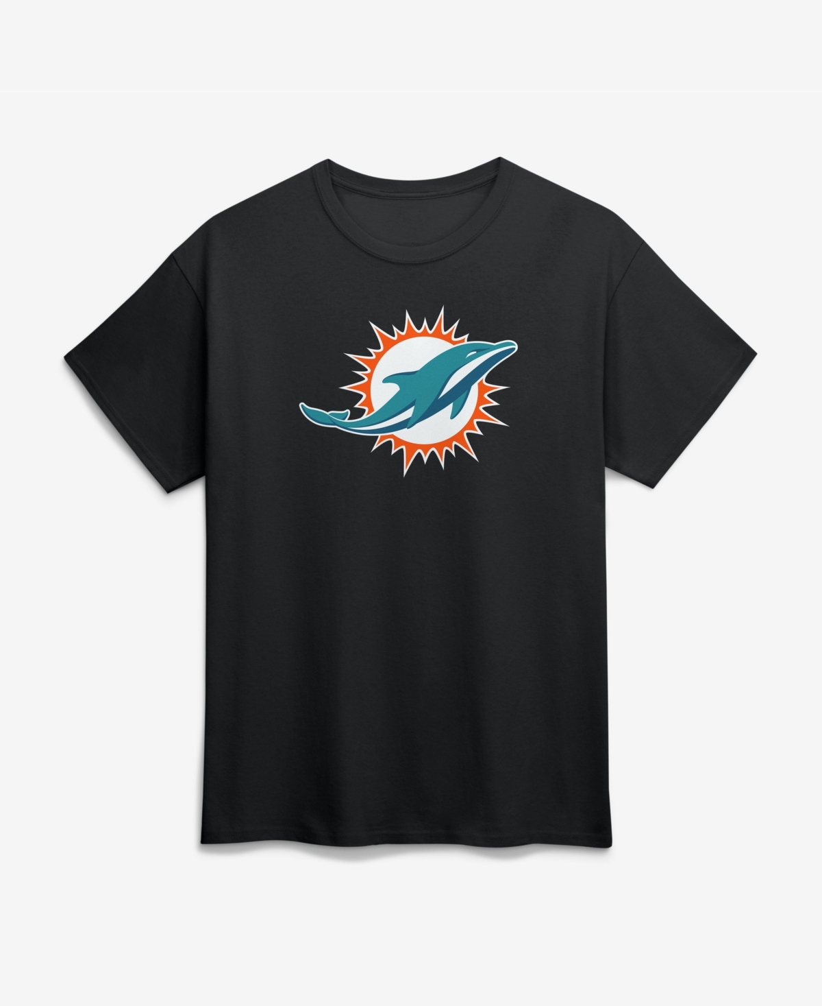 Logo Athletic Men's Miami Dolphins Short-Sleeve Crewneck T-Shirt - Black