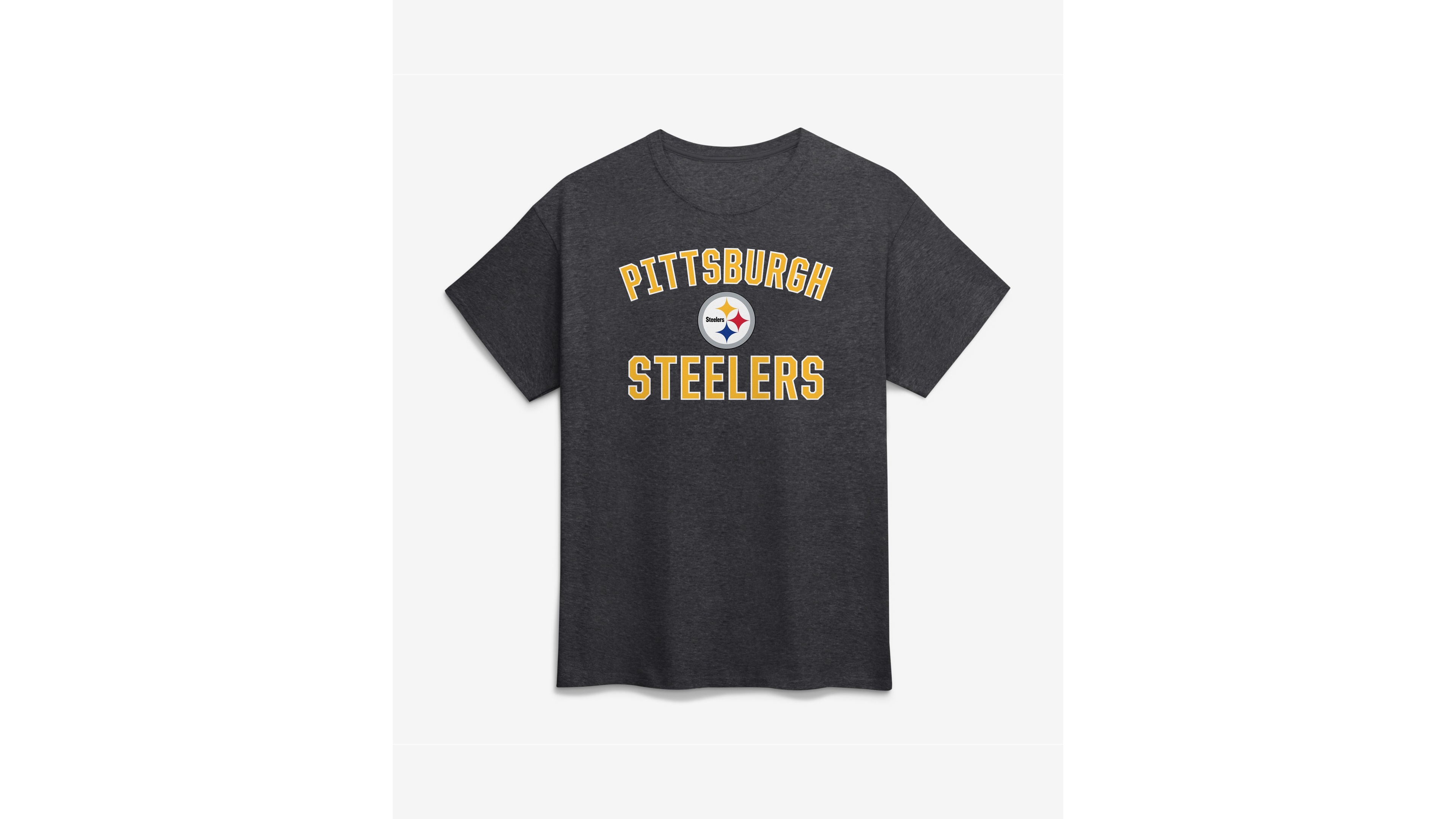 Logo Athletic Men's Pittsburgh Steelers Arch Victory Graphic Crewneck T-Shirt