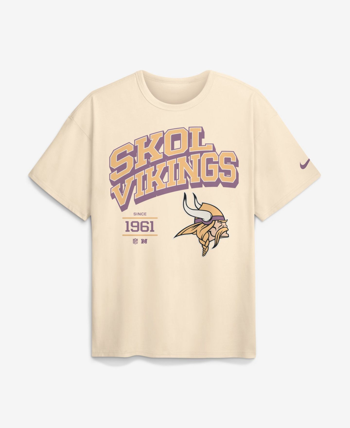 Мужская футболка Nike Minnesota Vikings Max90 Vintage Heavyweight-Cotton — фото 2