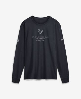 Men's Houston Texans Long-Sleeve Crewneck T-Shirt