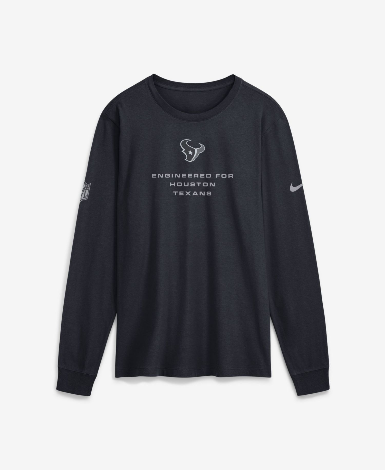 Men's Houston Texans Long-Sleeve Crewneck T-Shirt
