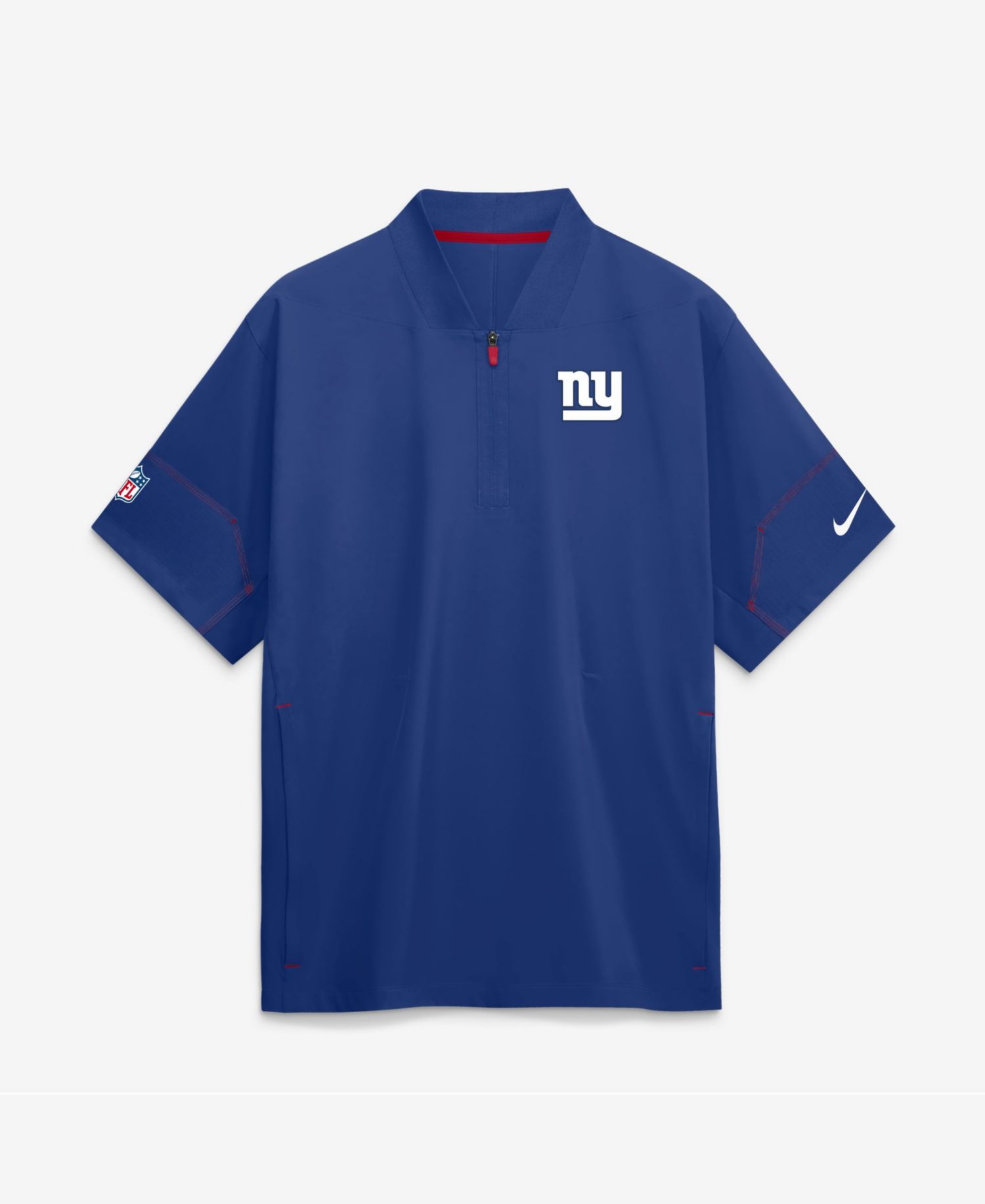 Men's New York Giants Sideline Coach Quarter-Zip T-Shirt