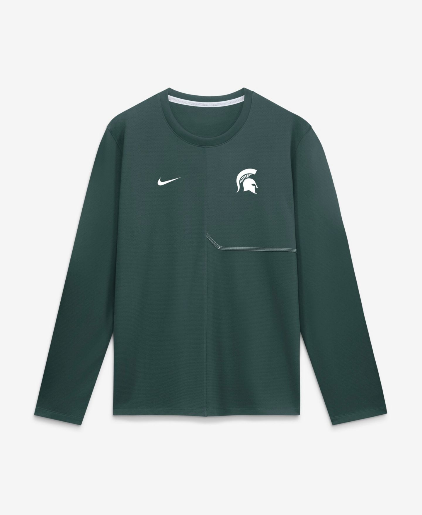 Мужская футболка Nike Michigan State Spartans Sideline Coach Long-Sleeve — фото 1