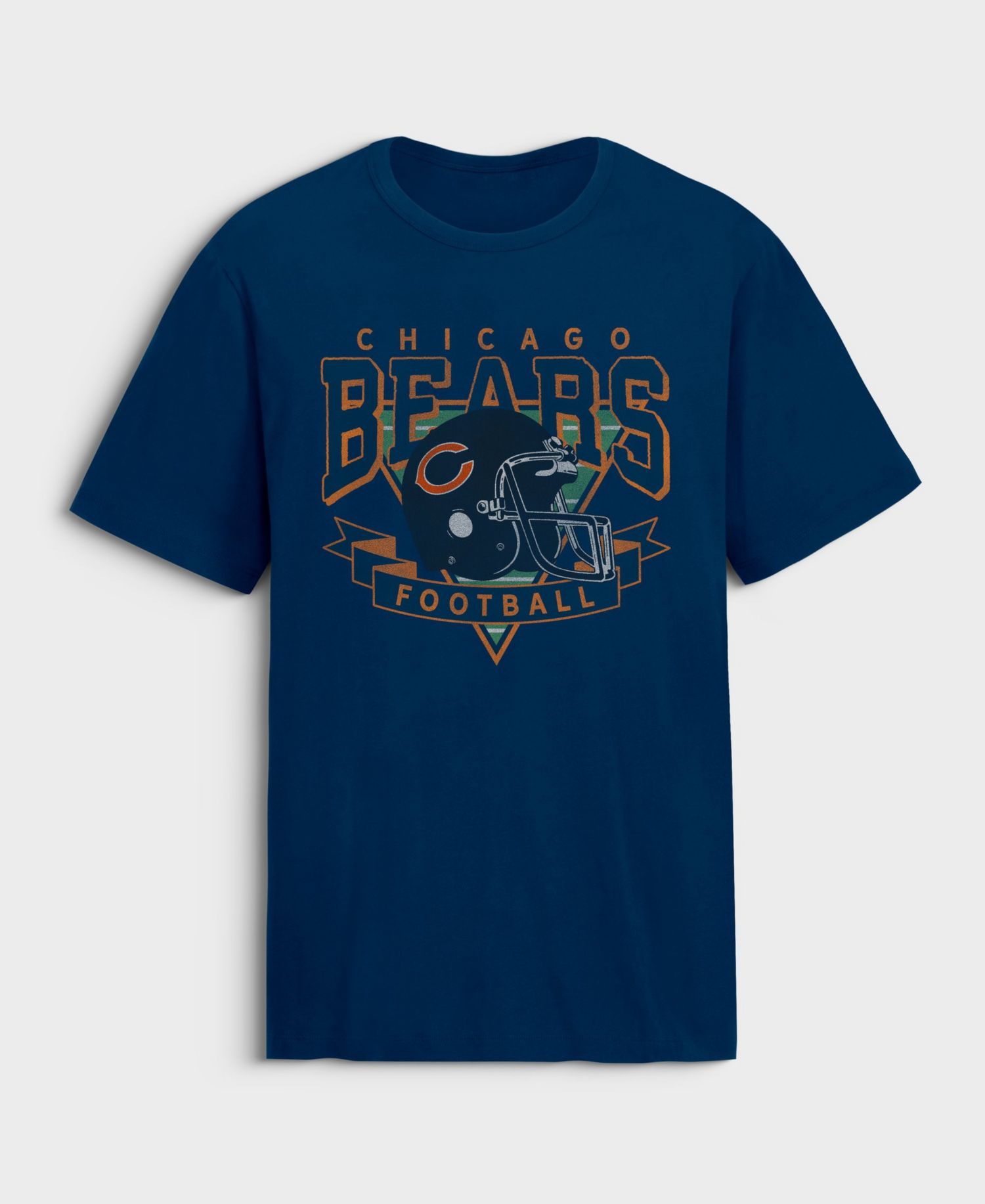 Men's Chicago Bears Old Fashion Rushing Legacy Jersey Retro Graphic T-Shirt