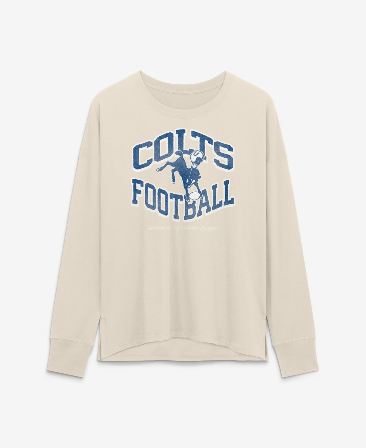 Women's Indianapolis Colts Heritage Legacy Relaxed-Fit Distressed T-Shirt