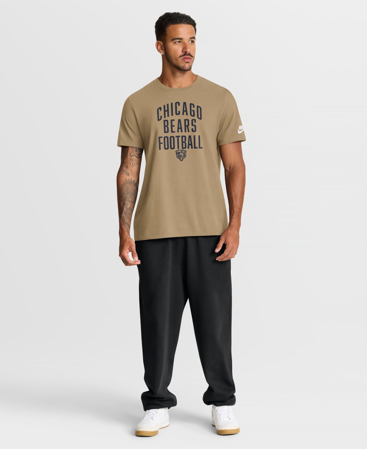 Nike Men's Chicago Bears Rewind Essential Vintage Cotton T-Shirt