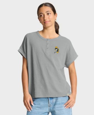 Women's Hometown Premium Oversized Short-Sleeve Henley Shirt