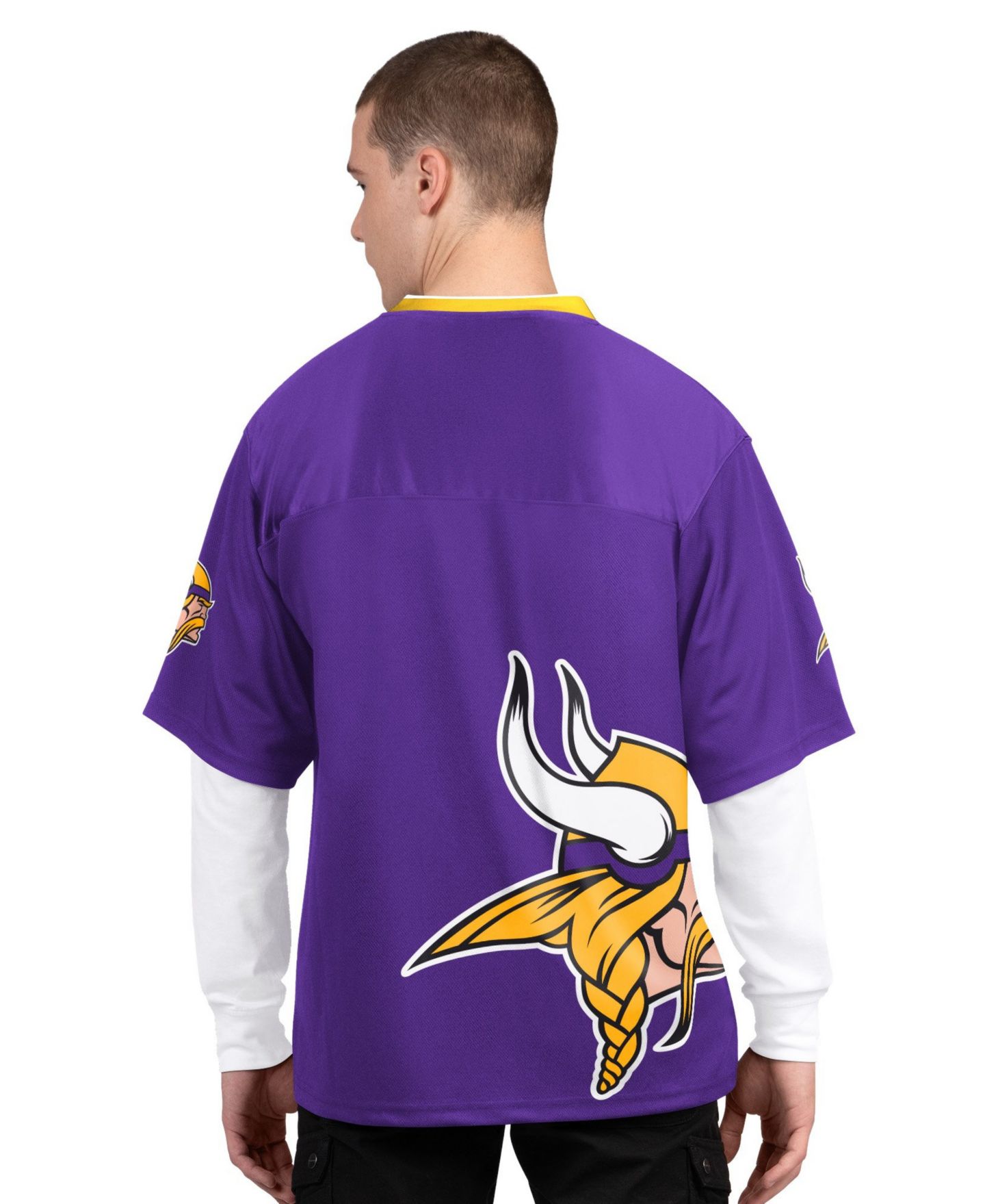 Мужские комплекты Starter Minnesota Vikings Short-Sleeve and Long-Sleeve T-Shirts, 2-Piece Set — фото 2