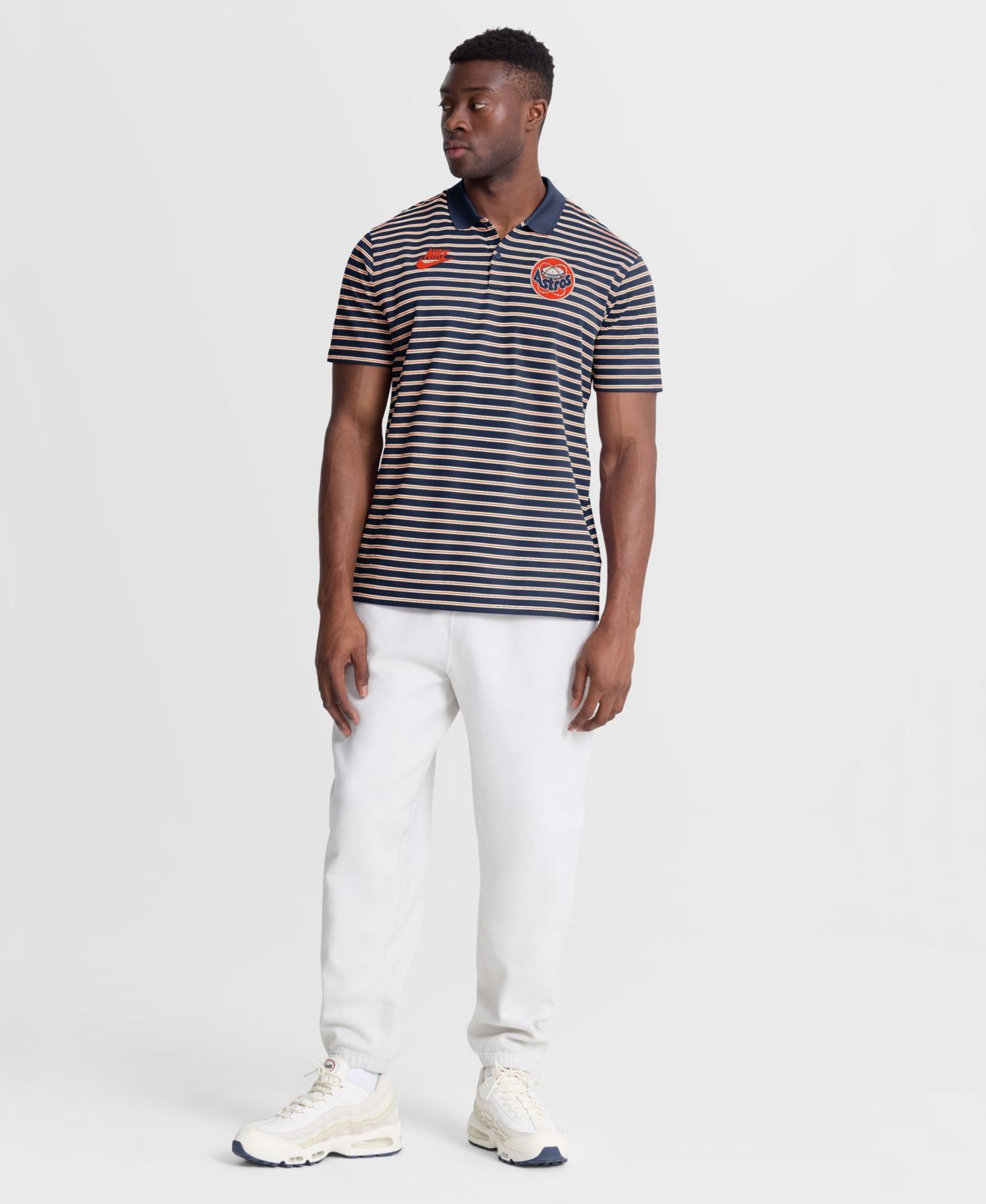 Men's Houston Astros Cooperstown Victory Striped Pique Polo Shirt