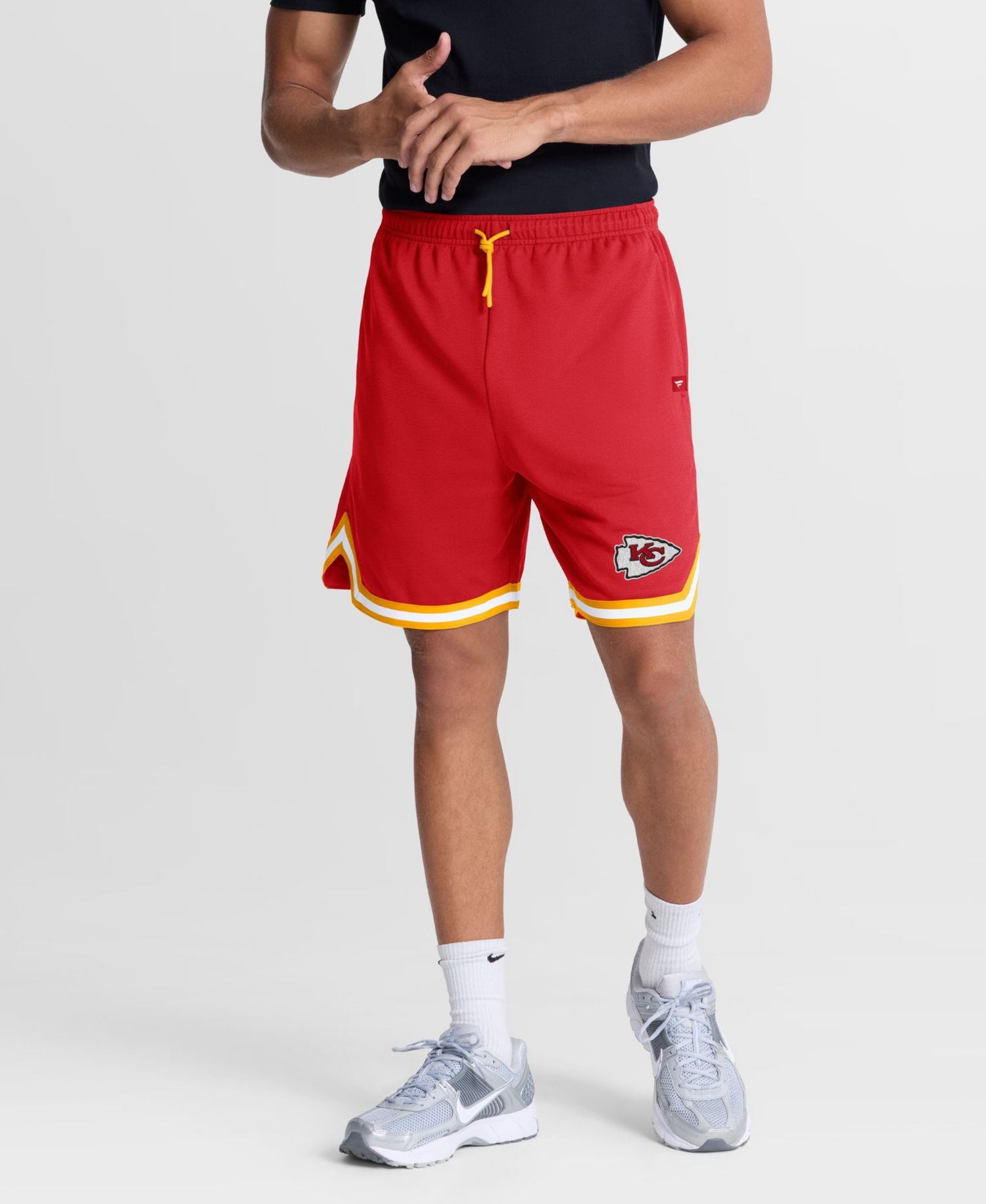 Men's Kansas City Chiefs Fearless Drive Pique Mesh Adjustable Shorts, 7" Inseam