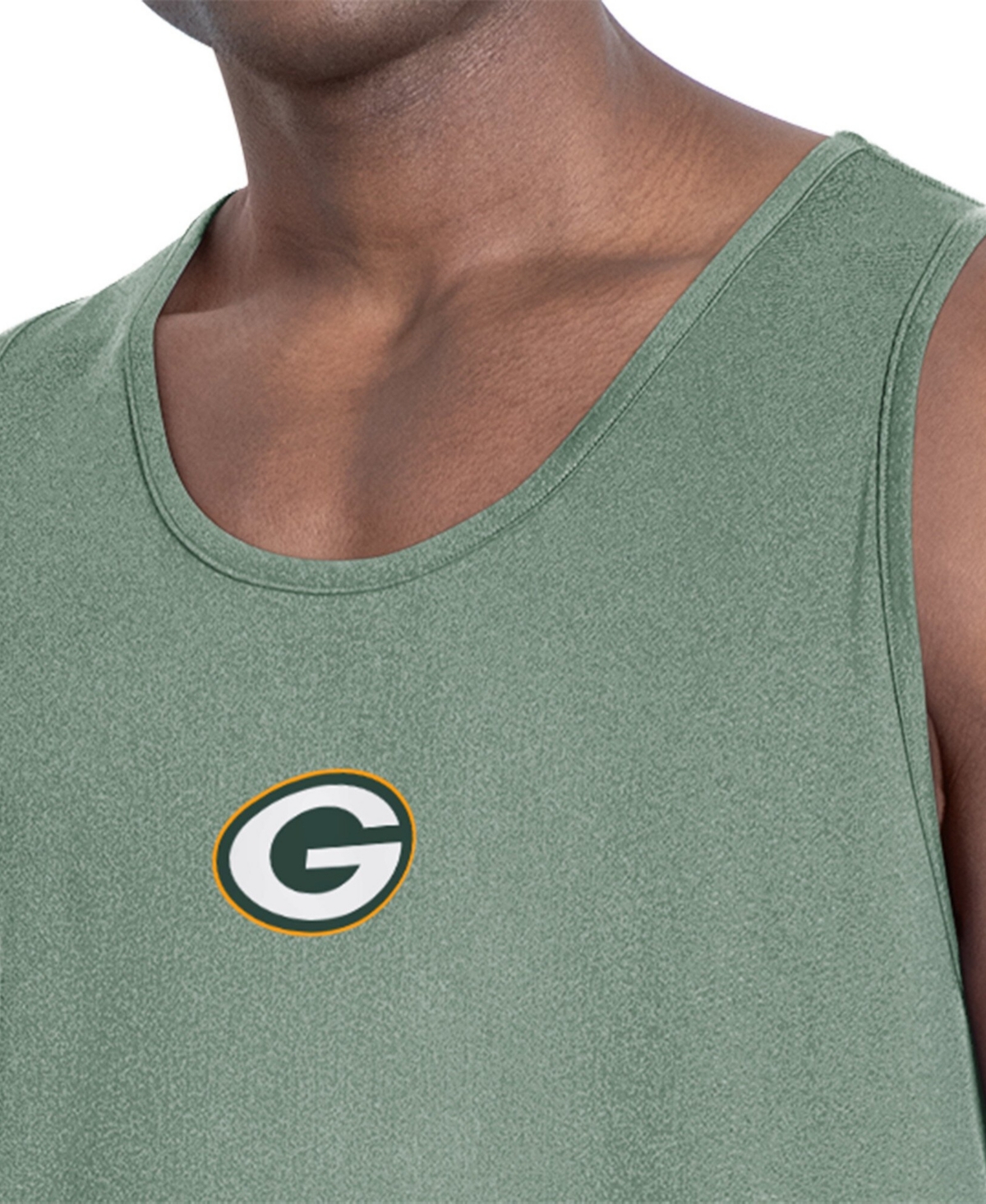Msx by Michael Strahan Men's Green Bay Packers Energy Scoop Neck Tank Top