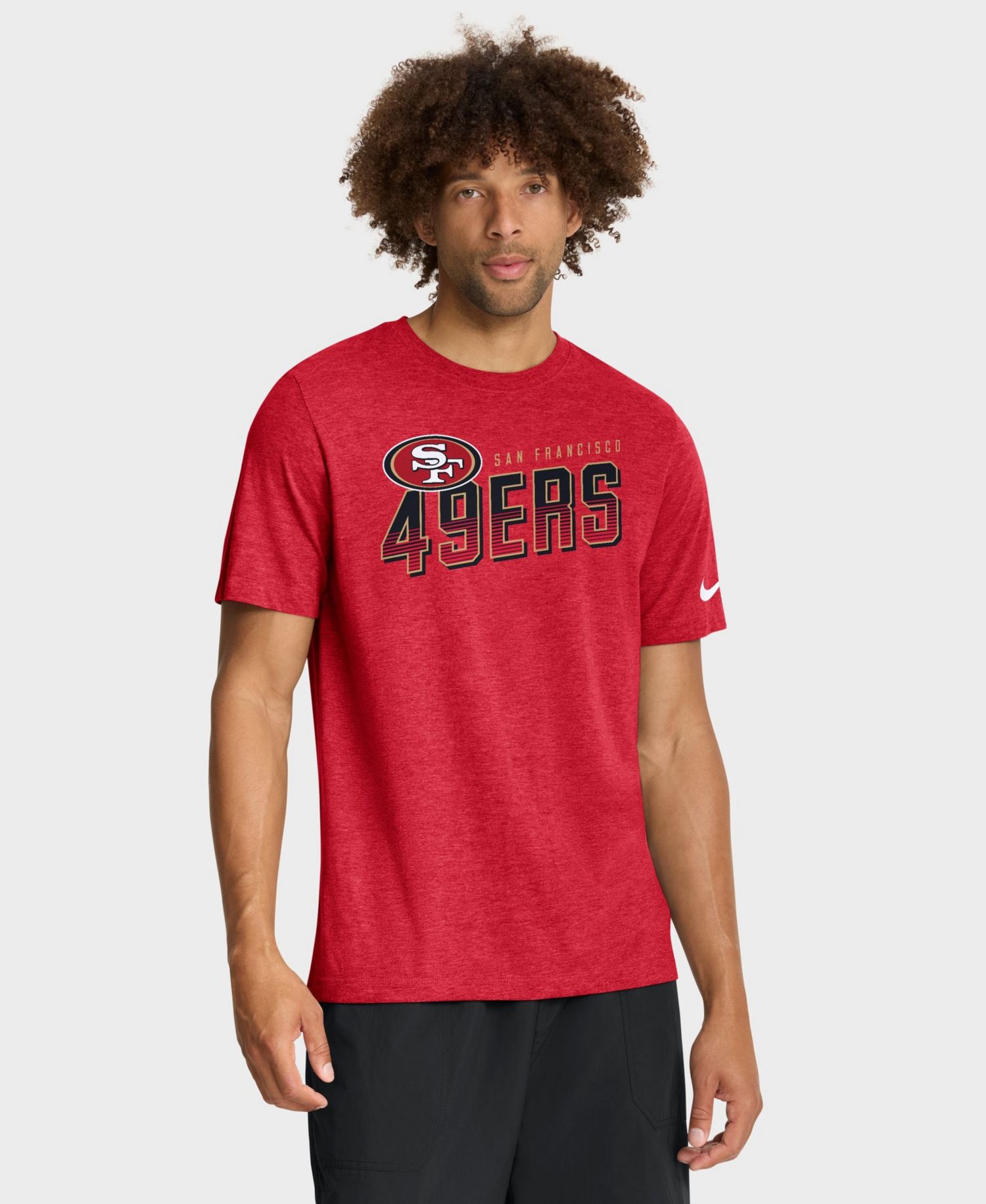 Men's San Francisco 49ers Believe The Game Tri-Blend Crewneck T-Shirt