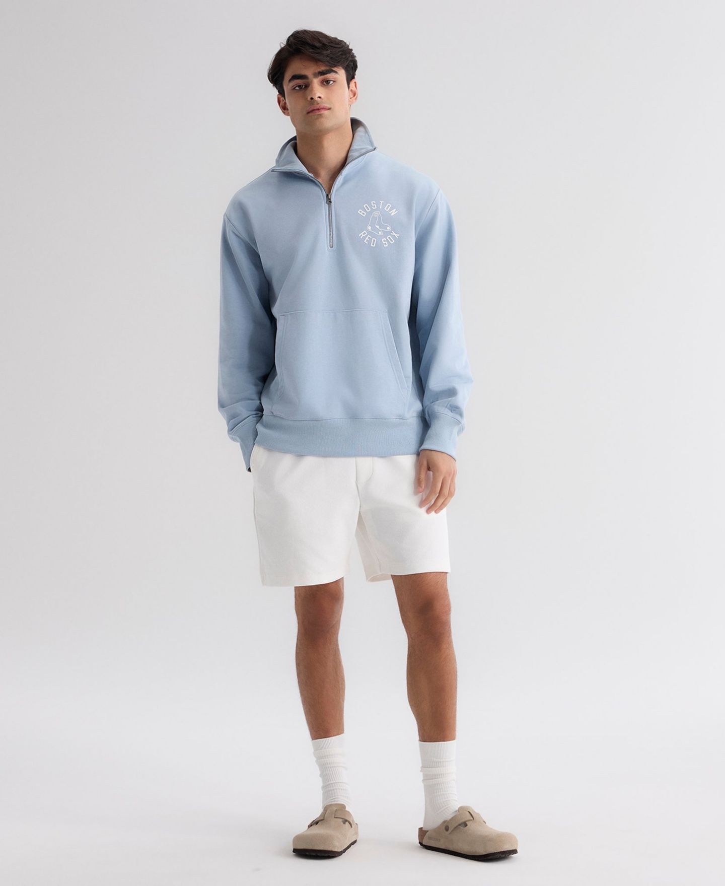 Мужская толстовка Fanatics Boston Red Sox Iconic Quarter-Zip — фото 4