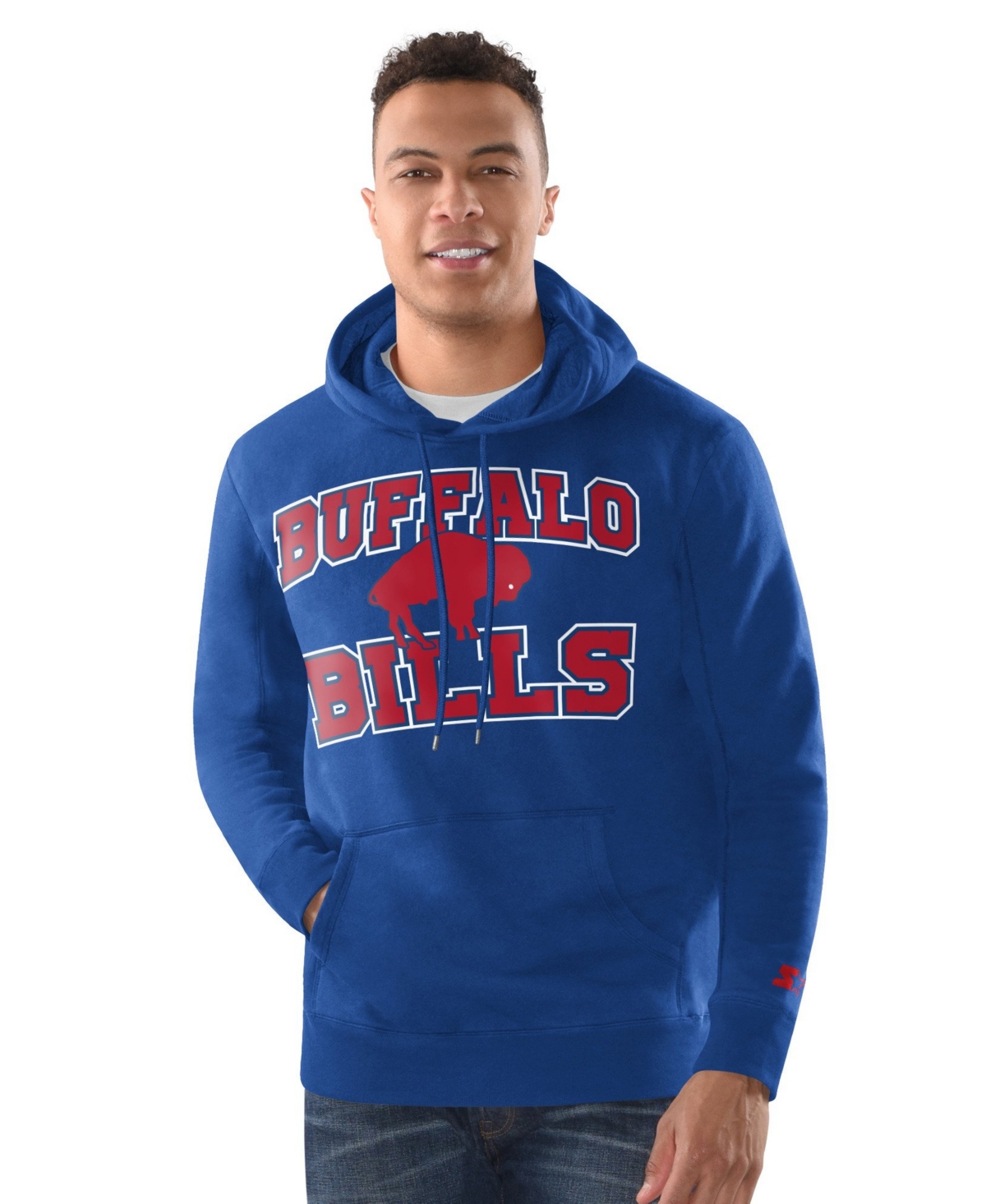Starter Men's Buffalo Bills Classic-Fit Fleece-Lined Hoodie and Knit Hat, 2-Piece Set