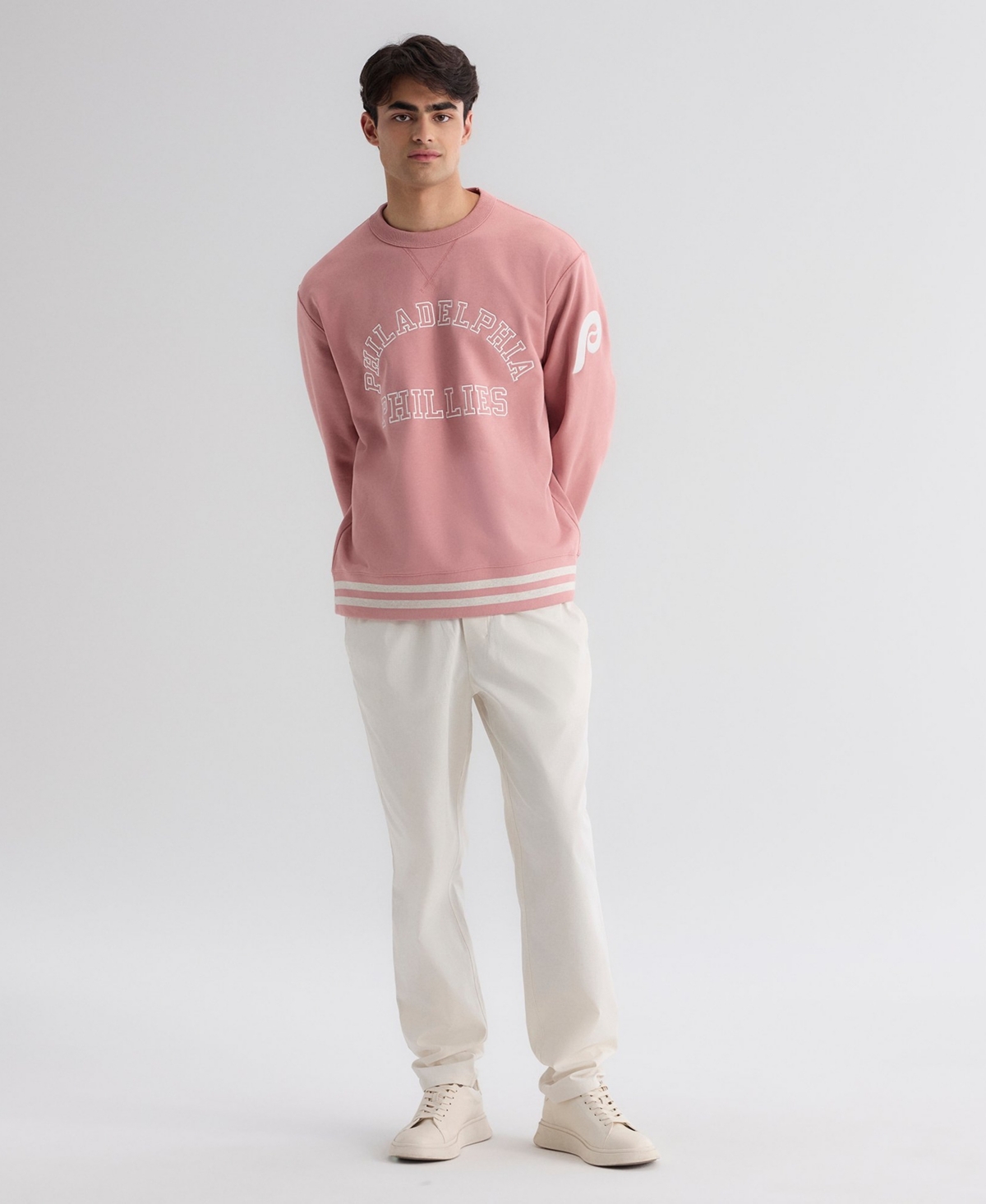 Fanatics Men's Philadelphia Phillies Iconic Terry Relaxed-Fit Crewneck Sweatshirt