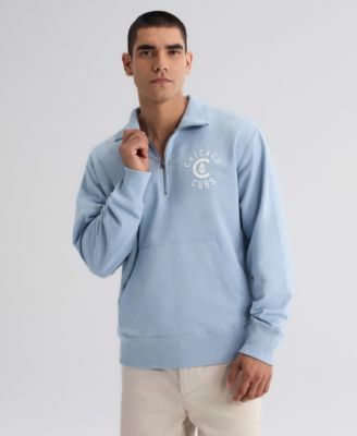 Men's Chicago Cubs Iconic Quarter-Zip Relaxed-Fit Sweatshirt