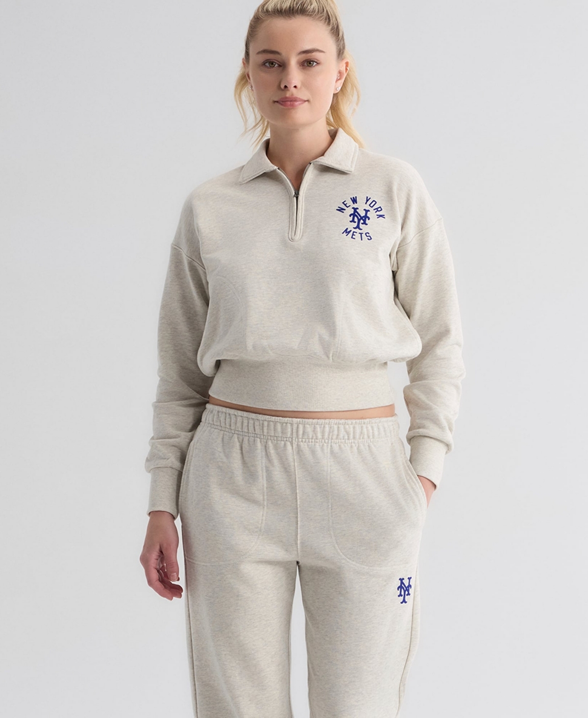 Fanatics Women's New York Mets High-Rise Tapered Track Pants