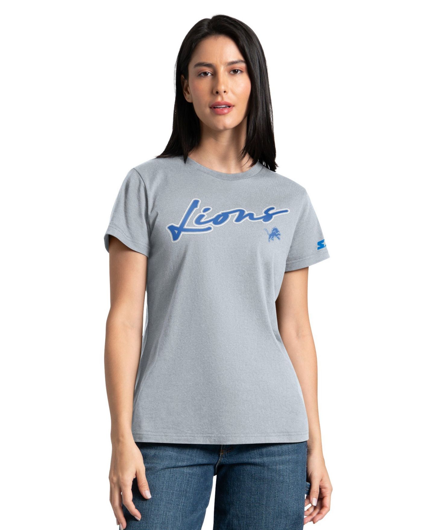 Женский комплект Starter 2-Piece Detroit Lions Screen Print Graphics T-Shirts Set — фото 4