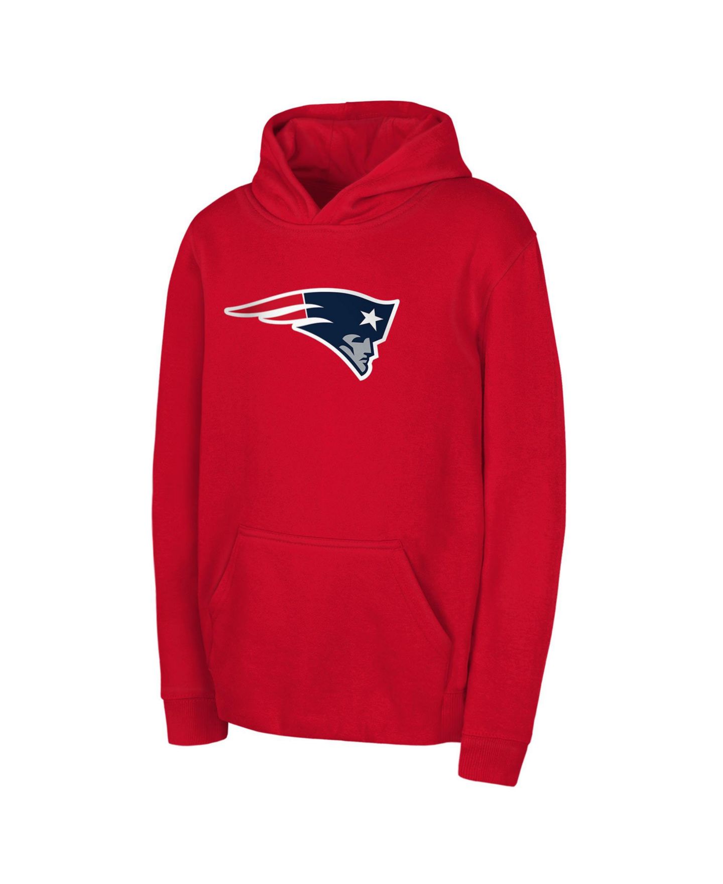 Детское худи Outerstuff Red New England Patriots Team Logo Pullover — фото 1
