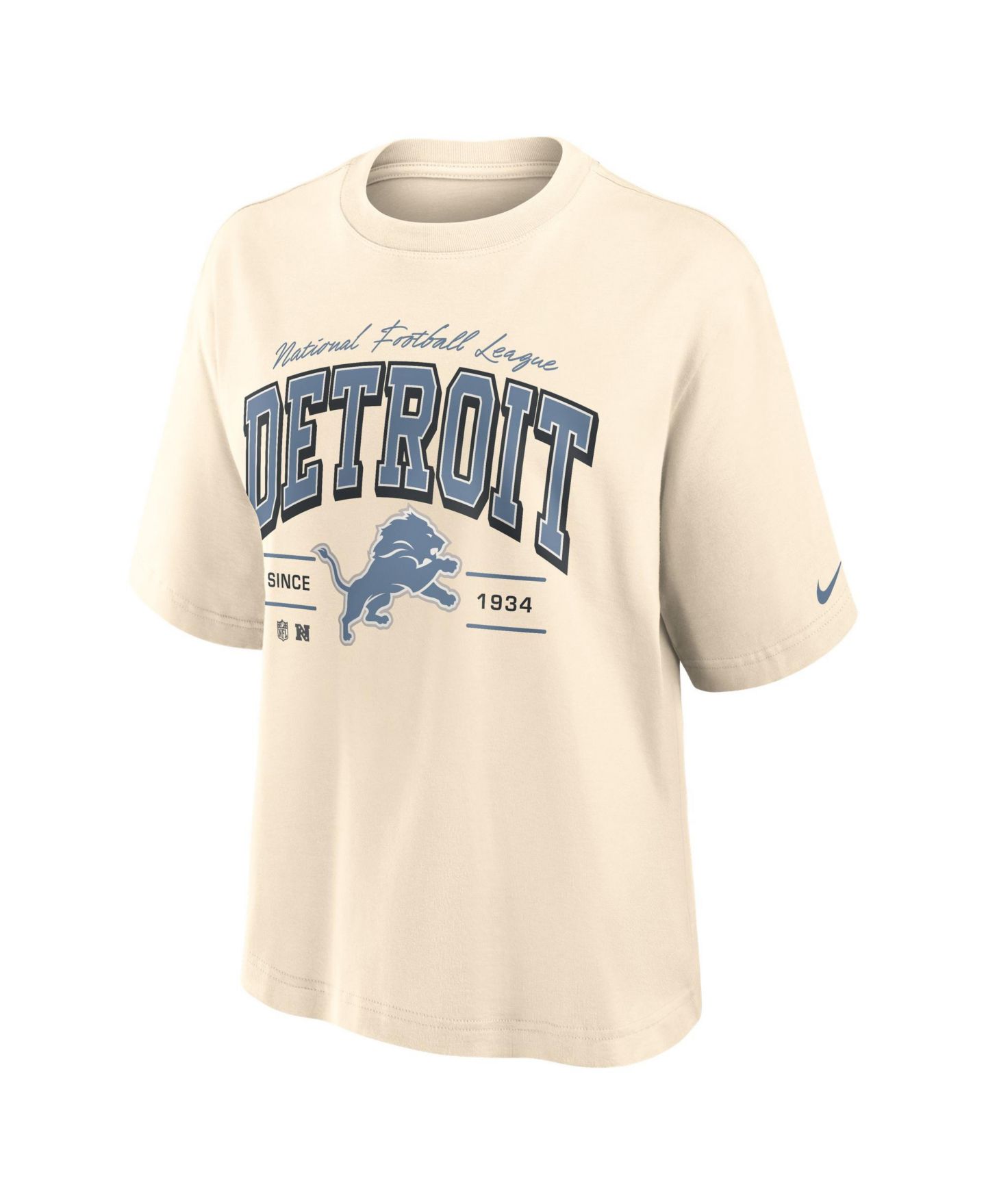 Женская футболка Nike Detroit Lions Vintage Mod Boxy — фото 2