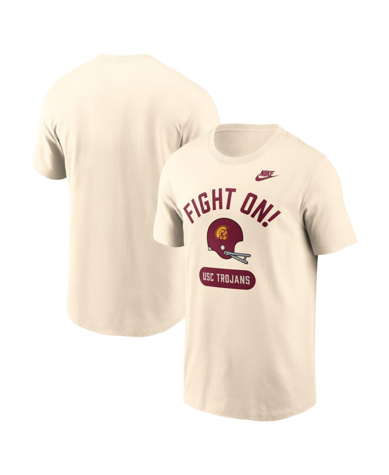 Men's USC Trojans Legacy Arch Helmet Screen Print Graphics T-Shirt