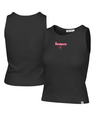 Women's Tampa Bay Buccaneers Sleeveless Ribbed Cropped Cotton-Blend Tank Top