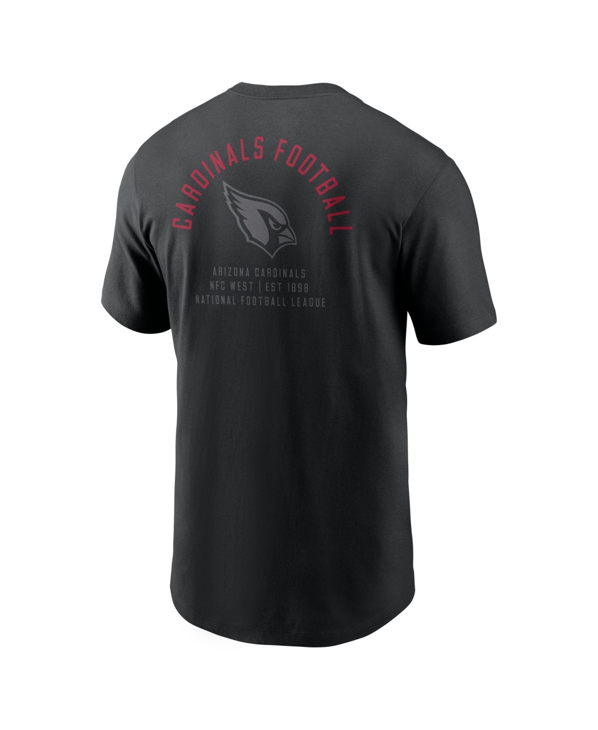 Nike Men's Arizona Cardinals Cotton Crewneck Screen-Print Graphics T-Shirt