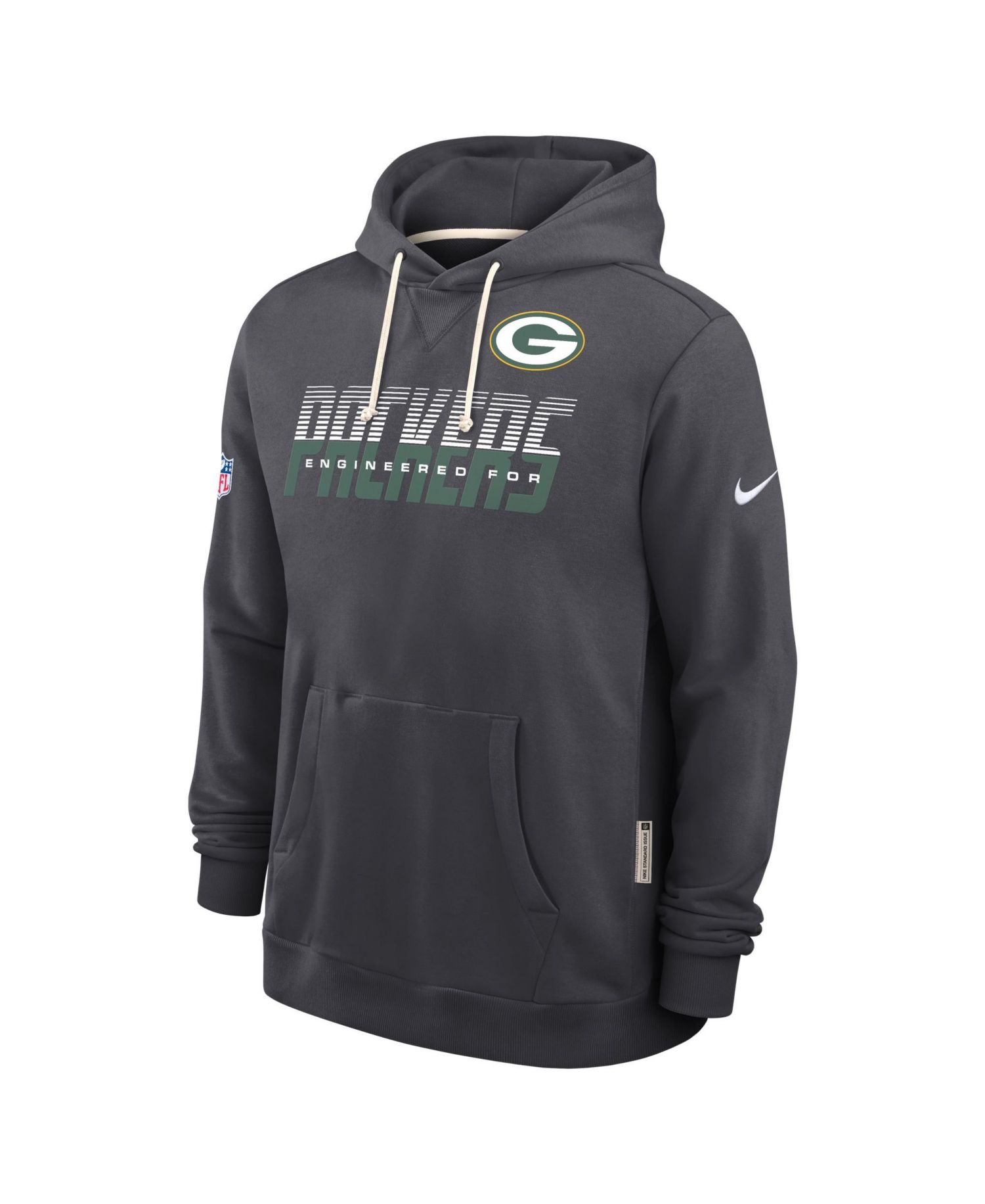 Men's Green Bay Packers Sideline Standard Issue Top Prospect Pullover Fleece Hoodie